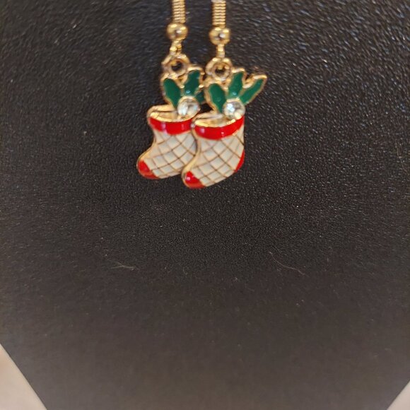 Unknown Brand Jewelry - Holiday Stocking Dangling Earrings
